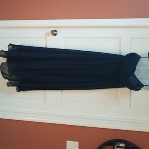 Sweetheart navy blue dress